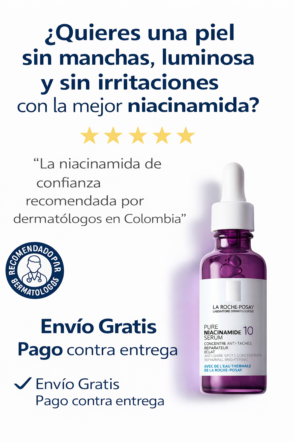 Sérum de Niacinamida 10 La Roche Posay Pure (30 ml)